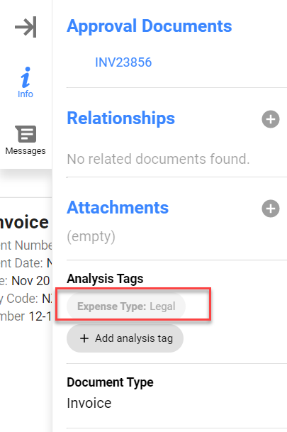 Add an analysis tag