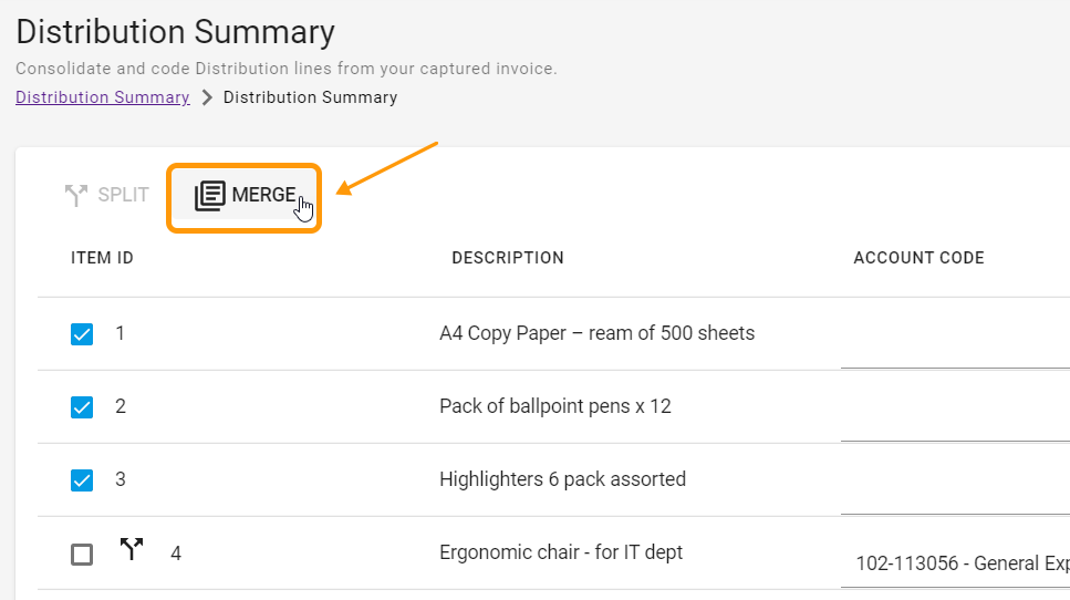 Distribution Summary merge function