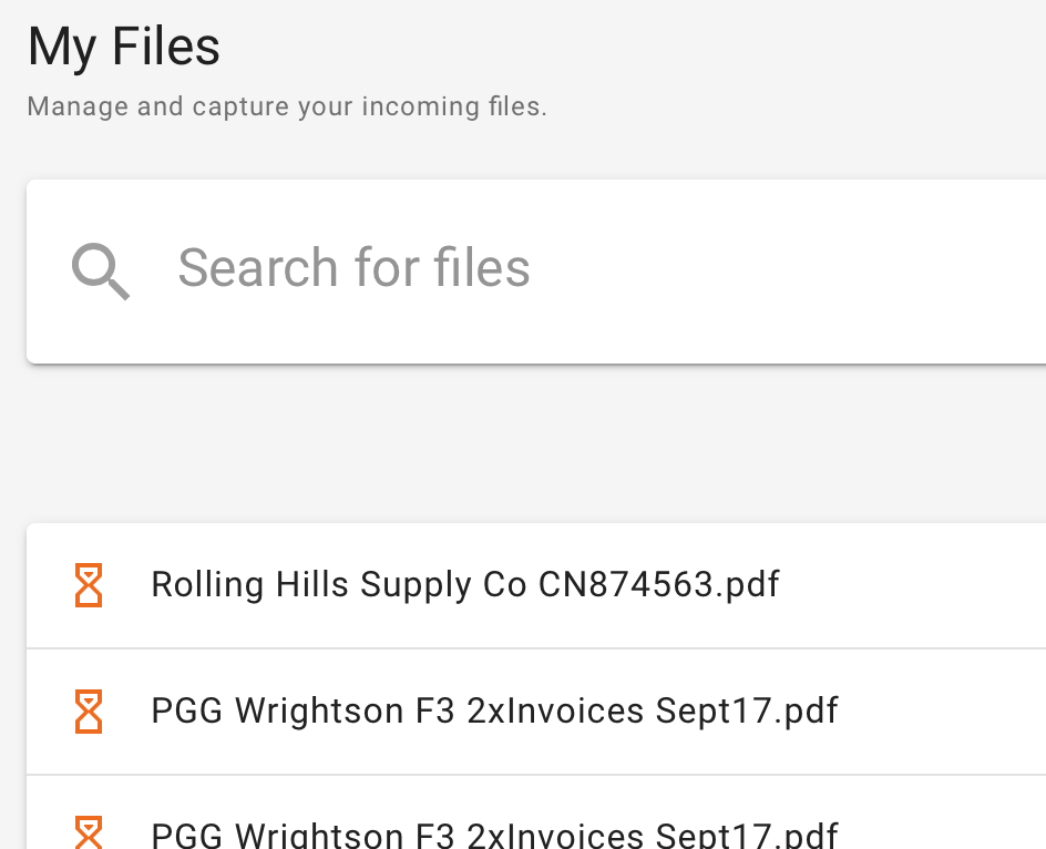Files in Capture | DX2 Documentation