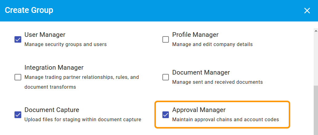 Administration security option in Roles