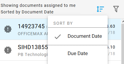 Document Date filters