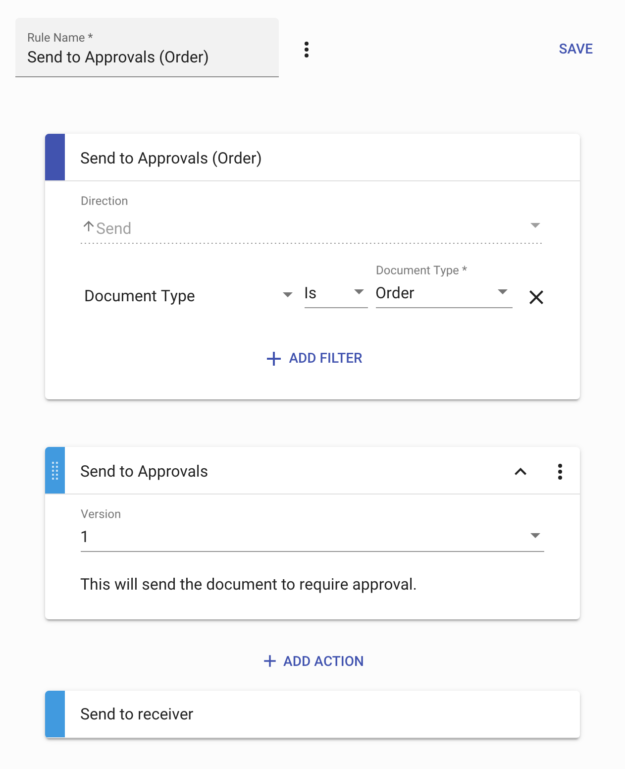 Approvals Order Rule